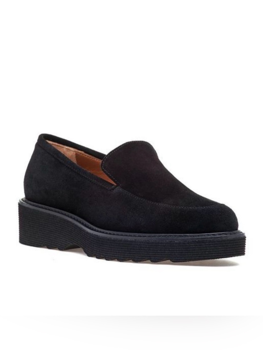 Aquatalia Kelsey Loafer Black Suede